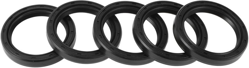 HEROFFIX 5 Pcs Rotary Shaft Seal High Pressure Oil Seal 35x45x7mm Black Nitrile 70 Durometer Rubber - Image 1